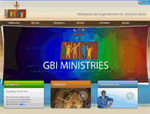 Tablet Screenshot of gbiministries.com